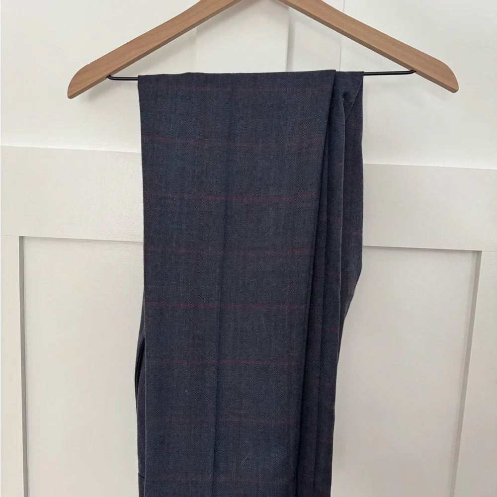 J.Crew Ludlow Slim Fit Suit in English Mini-Herringbone Windowpane Wool - Picture 7 of 7